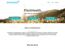 Tablet Screenshot of pitchhealth.com
